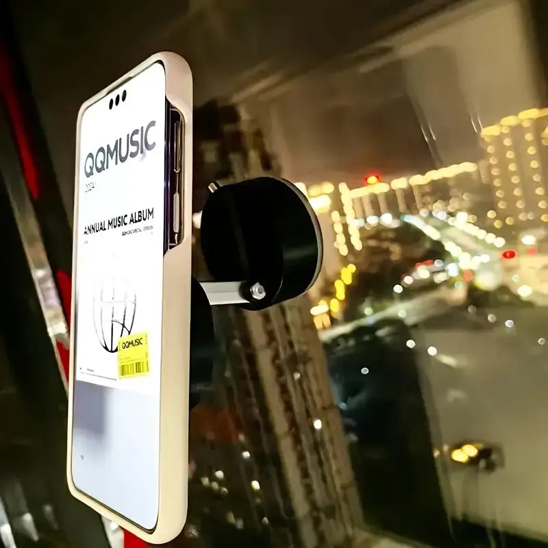 Car Phone Holder with Strong Vacuum Suction Cup – Dashboard Mount, Adjustable & Universal Fit