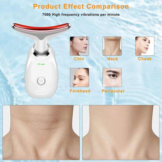 LED Facial Massager with Heat & Vibration
