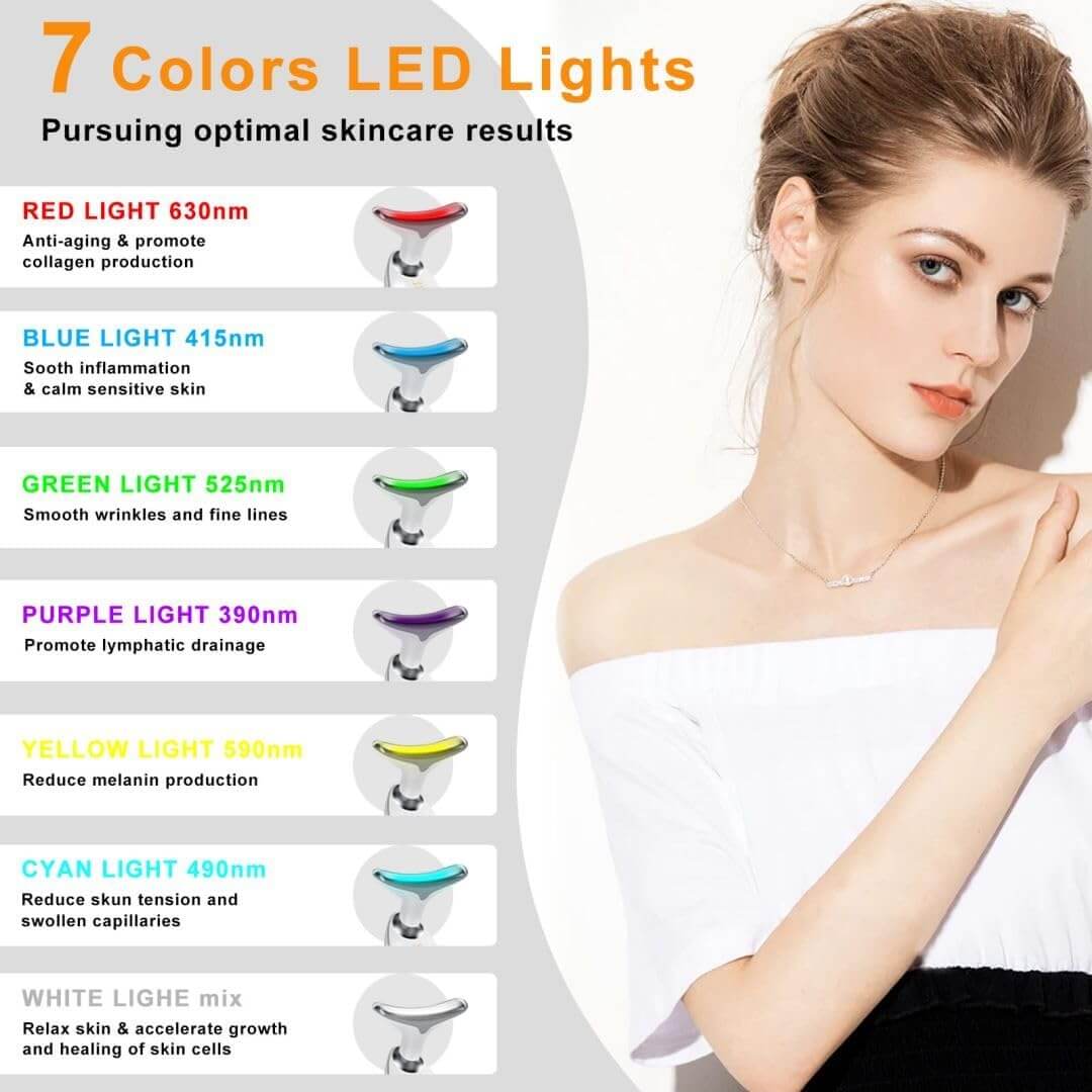 LED Facial Massager with Heat & Vibration