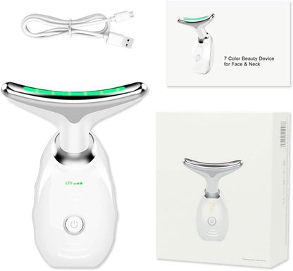 LED Facial Massager with Heat & Vibration