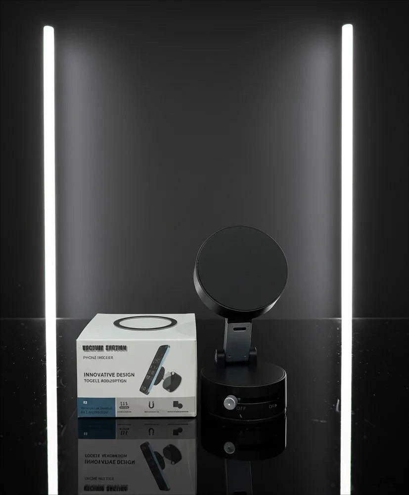 Magnetic Mobile Holder with Vacuum Suction & Strong Grip