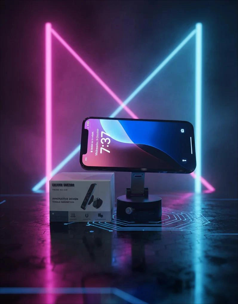 Magnetic Mobile Holder with Vacuum Suction & Strong Grip