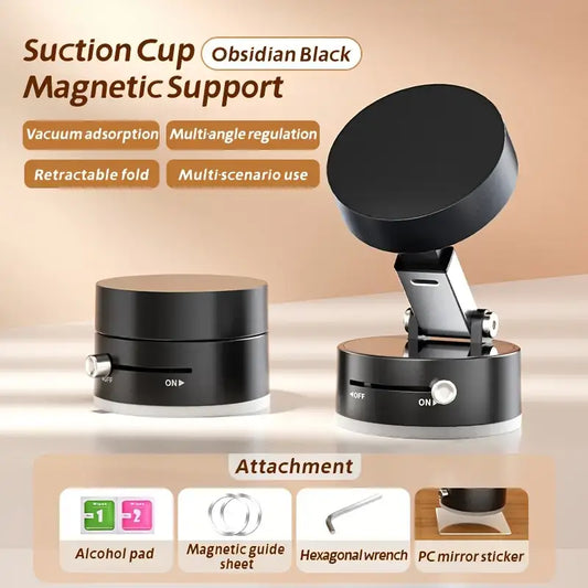 Car Phone Holder with Strong Vacuum Suction Cup – Dashboard Mount, Adjustable & Universal Fit