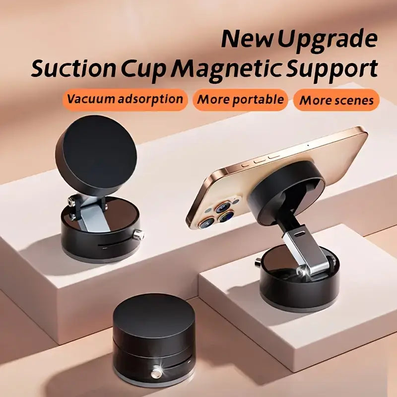 Car Phone Holder with Strong Vacuum Suction Cup – Dashboard Mount, Adjustable & Universal Fit
