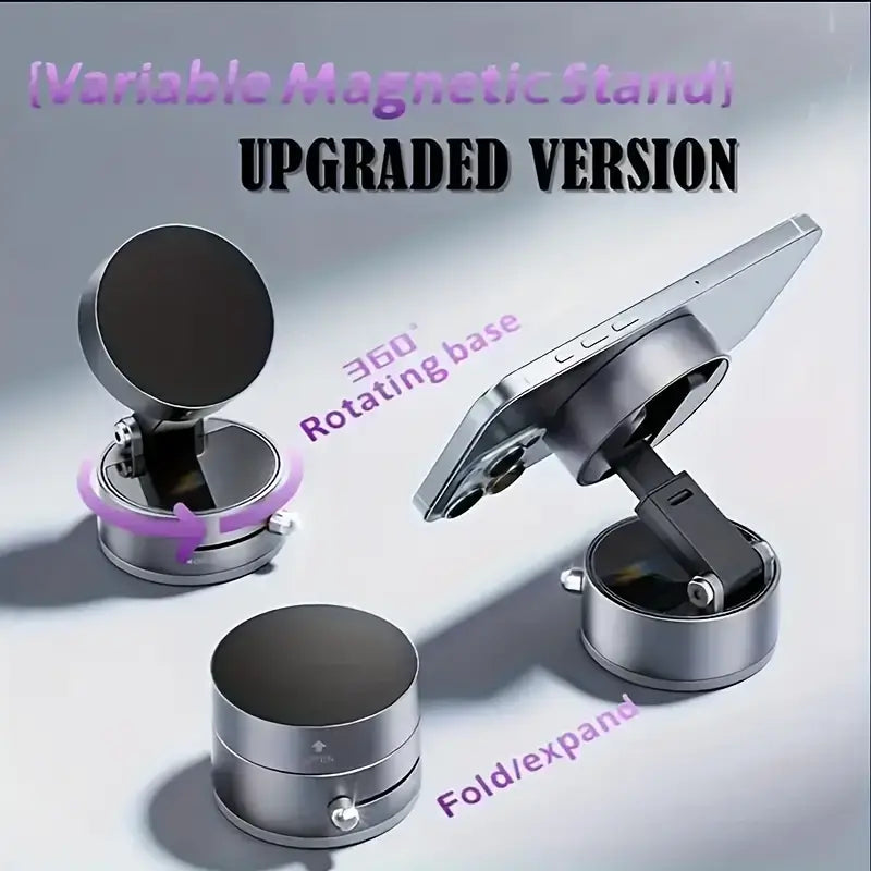 Car Phone Holder with Strong Vacuum Suction Cup – Dashboard Mount, Adjustable & Universal Fit